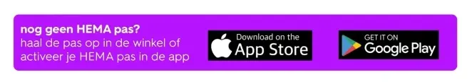 Aanbieding: HEMA pas