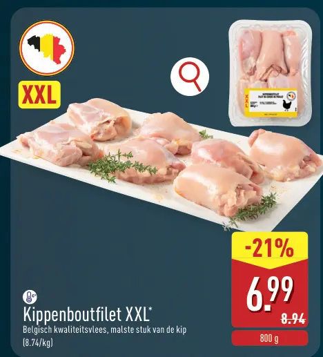 Promotie: Kippenboutfilet XXL