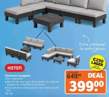 Aanbieding: Elements loungeset