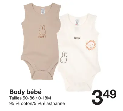 Offre: Body bébé