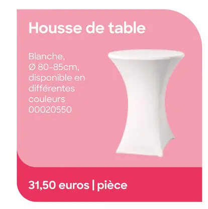 Offre: Housse de table