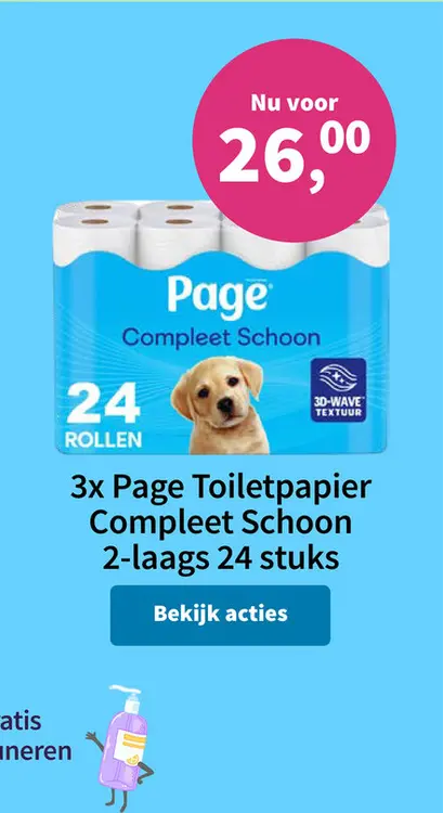 Promotie: Toiletpapier