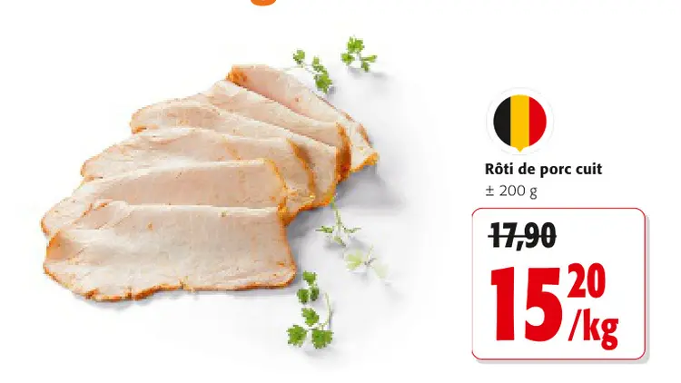 Offre: Rôti de porc cuit