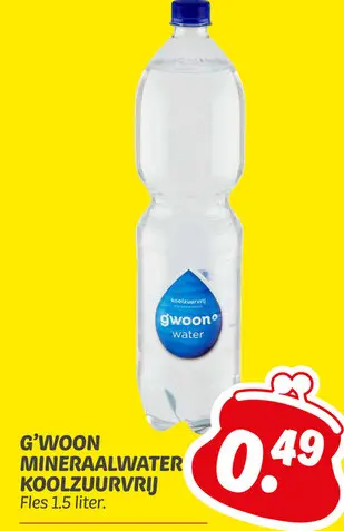 Aanbieding: Mineraalwater koolzuurvrij