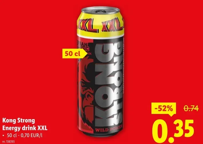 Offre: Kong Strong Energy drink XXL