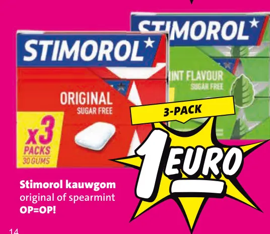 Aanbieding: Stimorol kauwgom