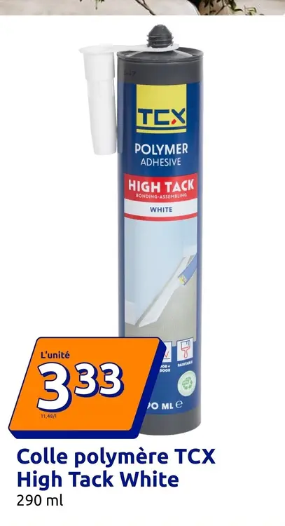 Offre: Colle polymère TCX High Tack White