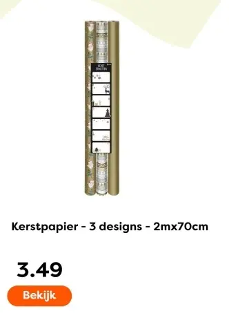 Aanbieding: Kerstpapier