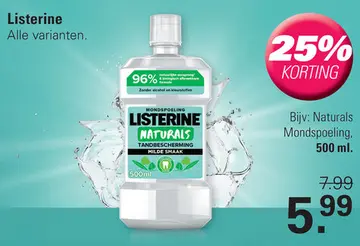 Aanbieding: Listerine Naturals