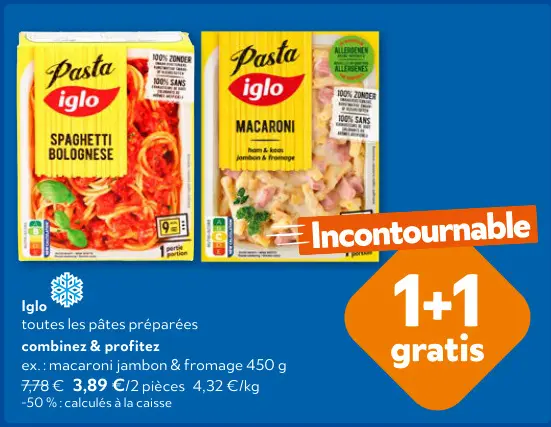 Offre: Pâtes préparées