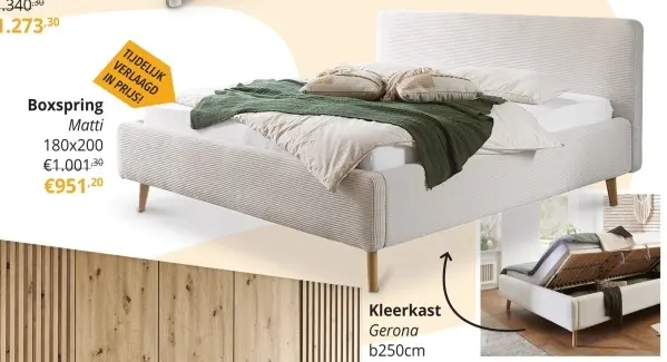 Promotie: Boxspring Matti