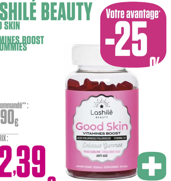 Offre: Good Skin Vitamines Boost Delicious Gummies