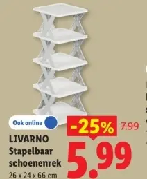 Aanbieding: Stapelbaar schoenenrek