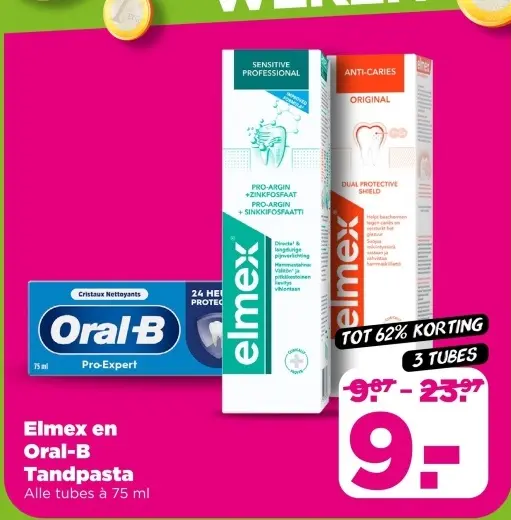 Aanbieding: Elmex en Oral-B Tandpasta