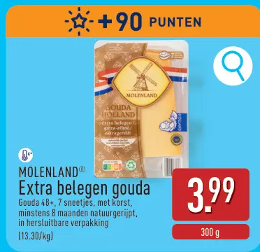 Promotie: Extra belegen gouda