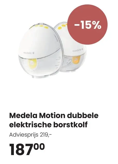 Aanbieding: Medela Motion dubbele elektrische borstkolf