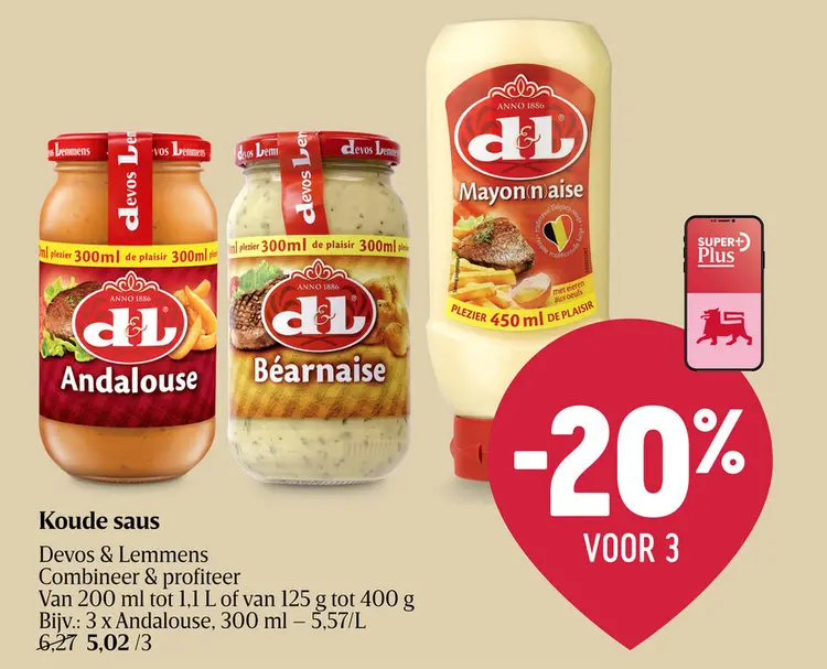 Promotie: Koude saus