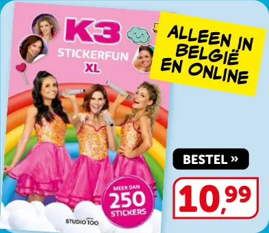 Promotie: K3 stickerfun xl