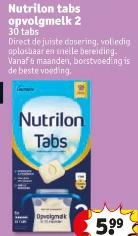 Aanbieding: Nutrilon tabs opvolgmelk 2