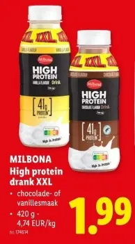 Promotie: High protein drank XXL