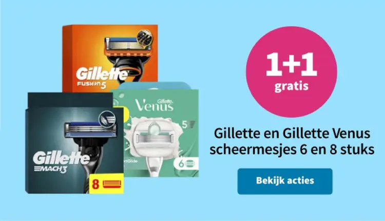 Promotie: Gillette en Gillette Venus scheermesjes