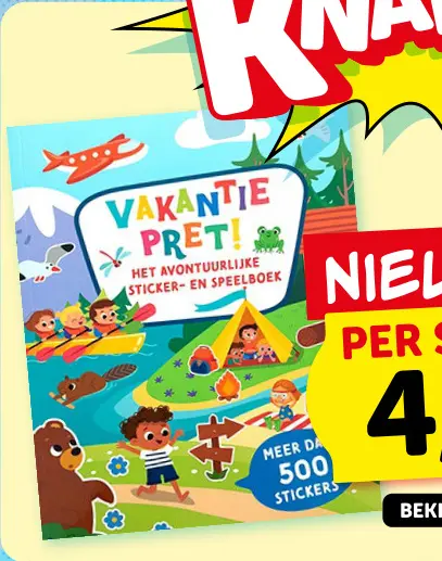 Promotie: Vakantie pret! het avontuurlijke sticker- en speelboek
