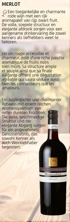 Promotie: Yves-louis de montauban merlot