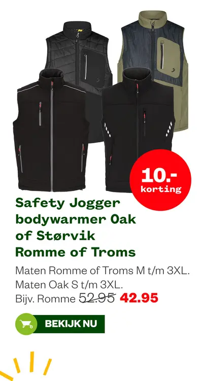 Aanbieding: Safety Jogger bodywarmer Oak of Størvik Romme
