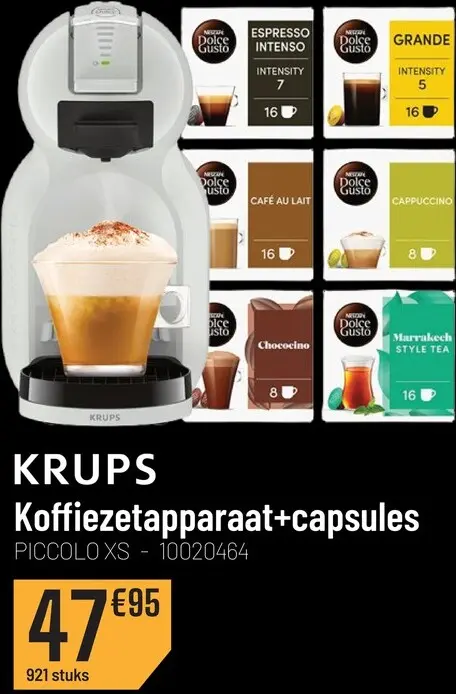 Promotie: Koffiezetapparaat + capsules