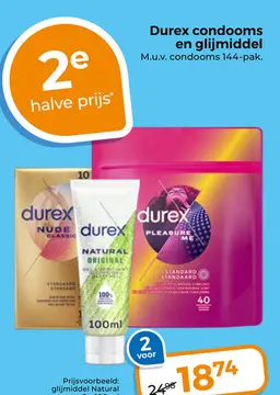 Aanbieding: Durex condooms en glijmiddel