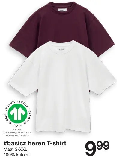 Promotie: #basicz Heren T-shirt