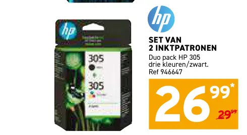 Promotie: 2 inktpatronen