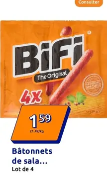 Offre: Bâtonnets de salami
