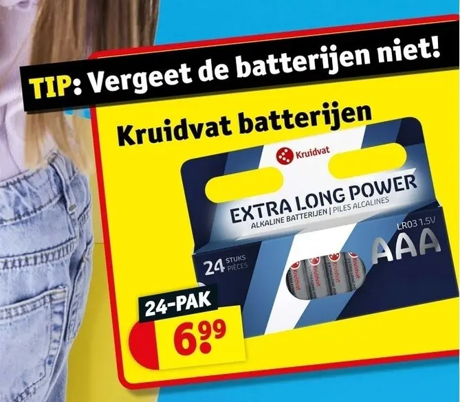 Promotie: Kruidvat batterijen AAA