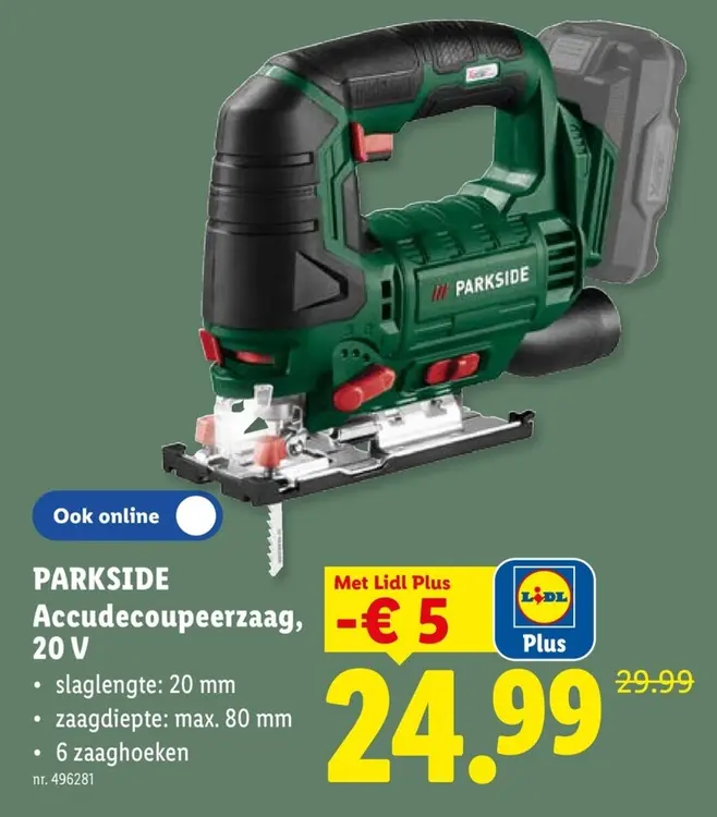 Promotie: Accudecoupeerzaag