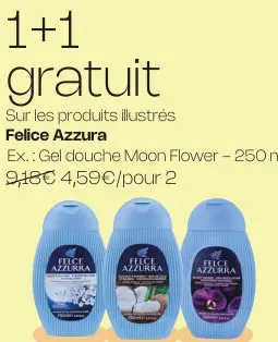 Offre: Felce Azzurra Gel douche Moon Flower