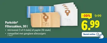 Aanbieding: Filterzakken, 30 l