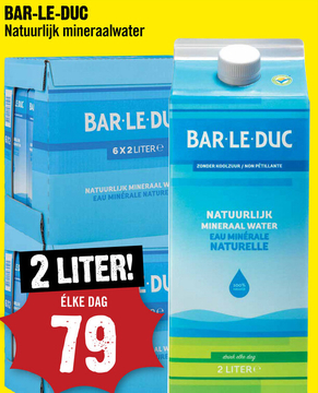 Aanbieding: BAR-LE-DUC Natuurlijk mineraalwater