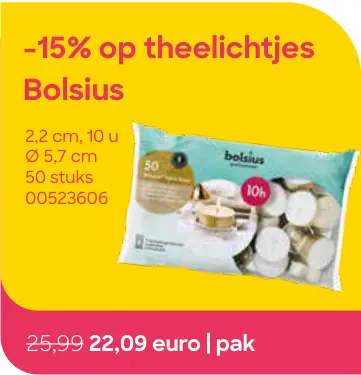 Promotie: Theelichtjes