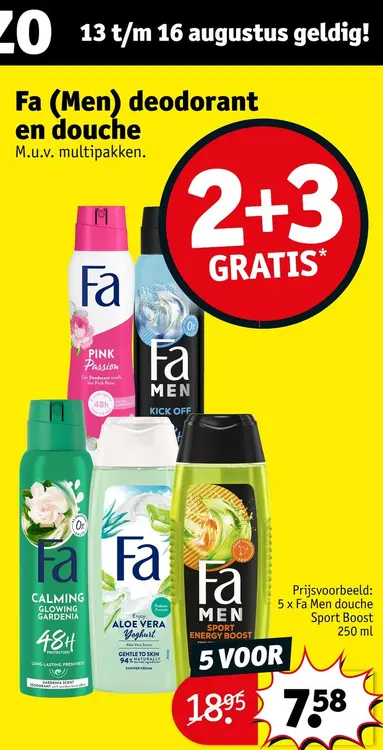 Promotie: Deodorant en douche