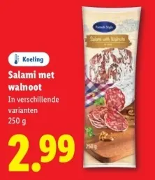 Aanbieding: Salami met walnoot