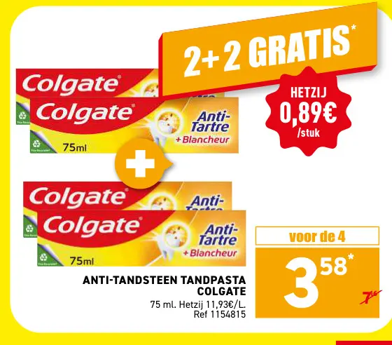 Promotie: Anti-tandsteen tandpasta