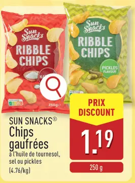 Offre: SUN SNACKS® Chips gaufrées