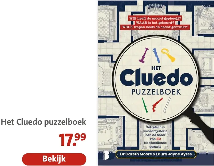 Aanbieding: Het Cluedo puzzelboek