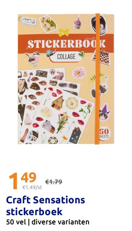 Promotie: Craft Sensations stickerboek