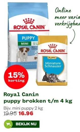 Aanbieding: Puppy brokken t/m 4 kg