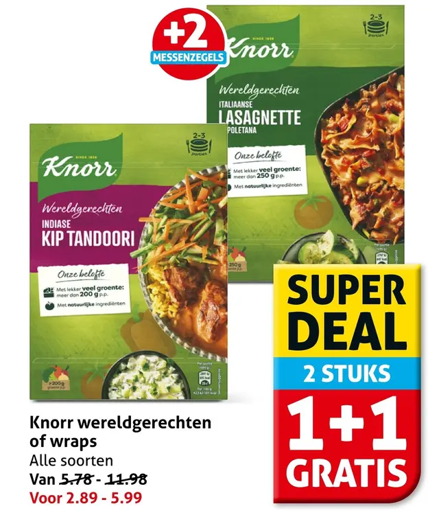 Aanbieding: Wereldgerechten of wraps