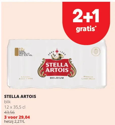 Promotie: Stella artois