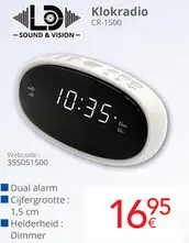 Promotie: Klokradio CR-1500