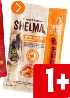 Promotie: Shelma Meaty Sticks With Poultry & Turmeric